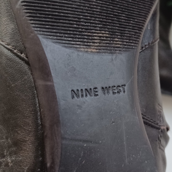 Nine West Vintage Style Kamella Brown Leather Boots - Picture 11 of 16